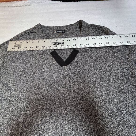 Smartwool Womens Shadow Pine Tunic Sweater XL Gray Long Sleeve V-Neck Pullover - Picture 6 of 8